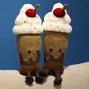25cm Chocolate Milkshake Plushies Cartoon Cuddly Doll Funny Plush Toy Birthday Gifts Girl Child