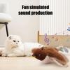 Машущая крыльями игрушка для кошек, перезаряжаемая, чирикающая птица, игрушка для погони за кошками, интерактивная плюшевая летающая птица для комнатных кошек, активная игра, упражнения, охотничьи инстинкты