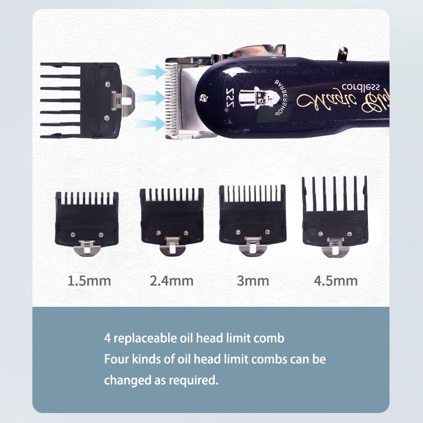 18W High Power Professional Gradient Hair Clipper Hair Salon Tools Haircut Machine Oil Head Retro High Quality Hair Trimmer