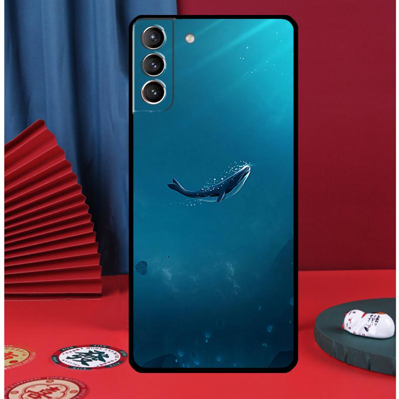 Чехол для телефона 'Плавающий китовый акула в океане' для Samsung Galaxy S24 Ultra S9 S10 S20 S21 S22 Plus S23 FE S25 Ultra Задняя крышка