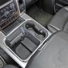 Carbon Fiber Front Cup Holder Cover Decor Ring Trim For Dodge Ram 1500 2010-2017