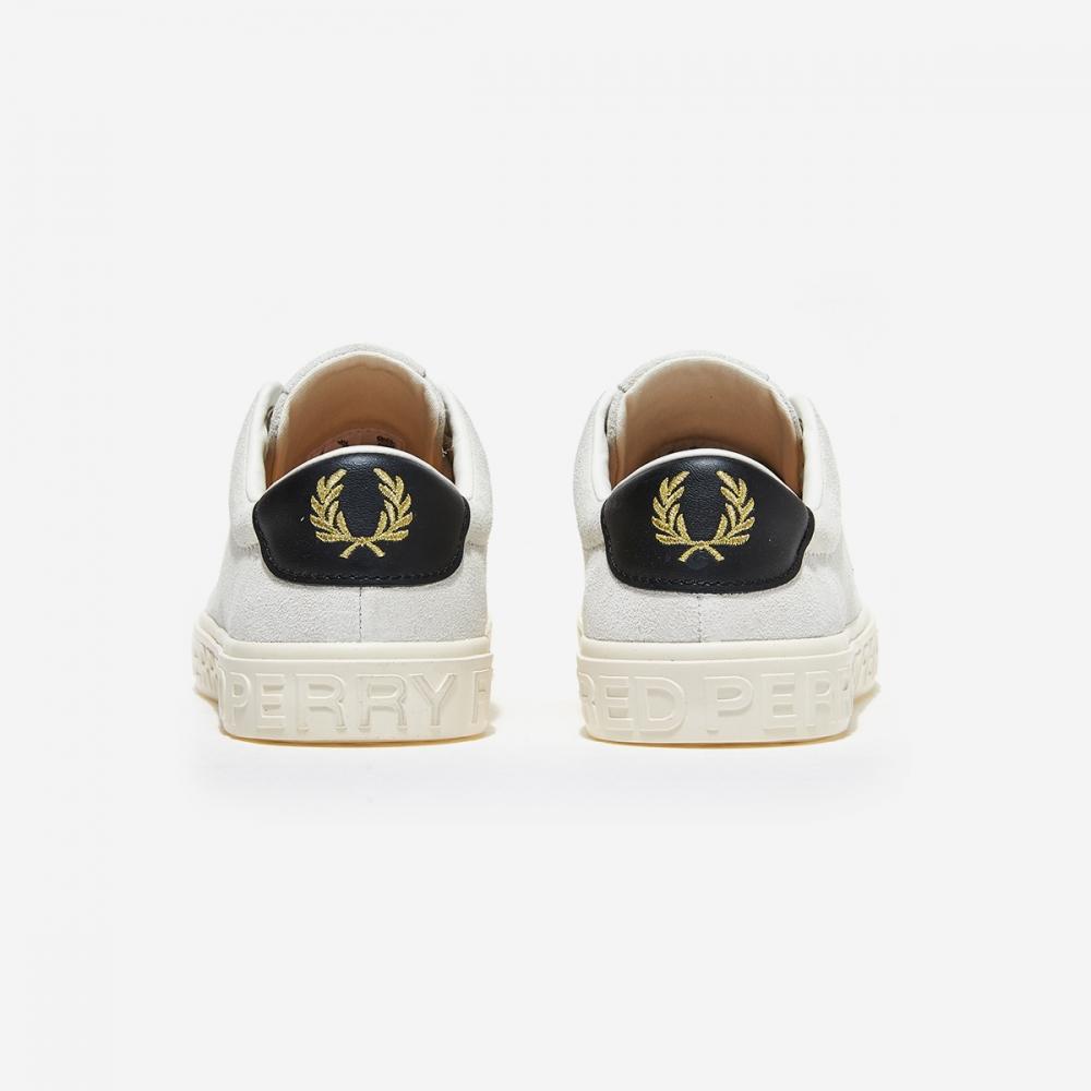 Fred Perry Lotty Suede Brand Foxing B5312 Белый Черный 300