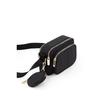Black Parachute Fabric Crossbody Bag