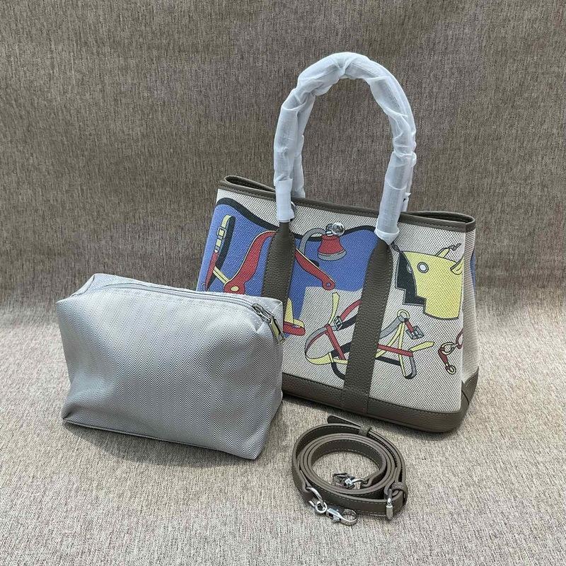 Новая натуральная кожа верхний слой коровья кожа TOGO кожа с брезентовой садовой сумкой модная печатная сумка