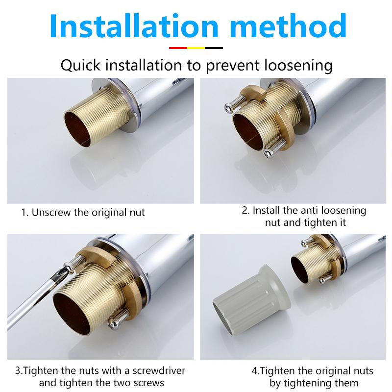 1/3 комплекта кухонных инструментов для раковины типа C, гайка-заглушка для крана, крепежный комплект для крана, крепежная шайба, стопорное кольцо