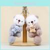 Adorable Plush Beaver Toy Keychain Cute Animal Stuffed Doll For Bag Decoration
