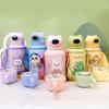 500ml Thermos with Straw with Cover 316 Stainless Steel Milk Thermos Bottle for Kids Insulated Leak-poof Hot Water Bottle
