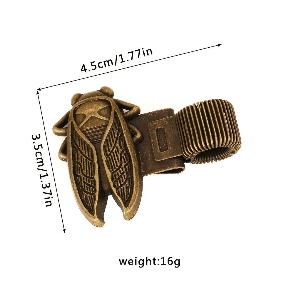 Multi-functional Spring Pen Clip Metal Pencil Holder Vintage Bookmark  Stationery Supplies