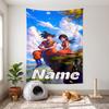 Dragon Ball (37) Декоративный настенный гобелен с настраиваемым именем - идеальный выбор для украшения стен в спальнях, гостиных, общежитиях и дома.