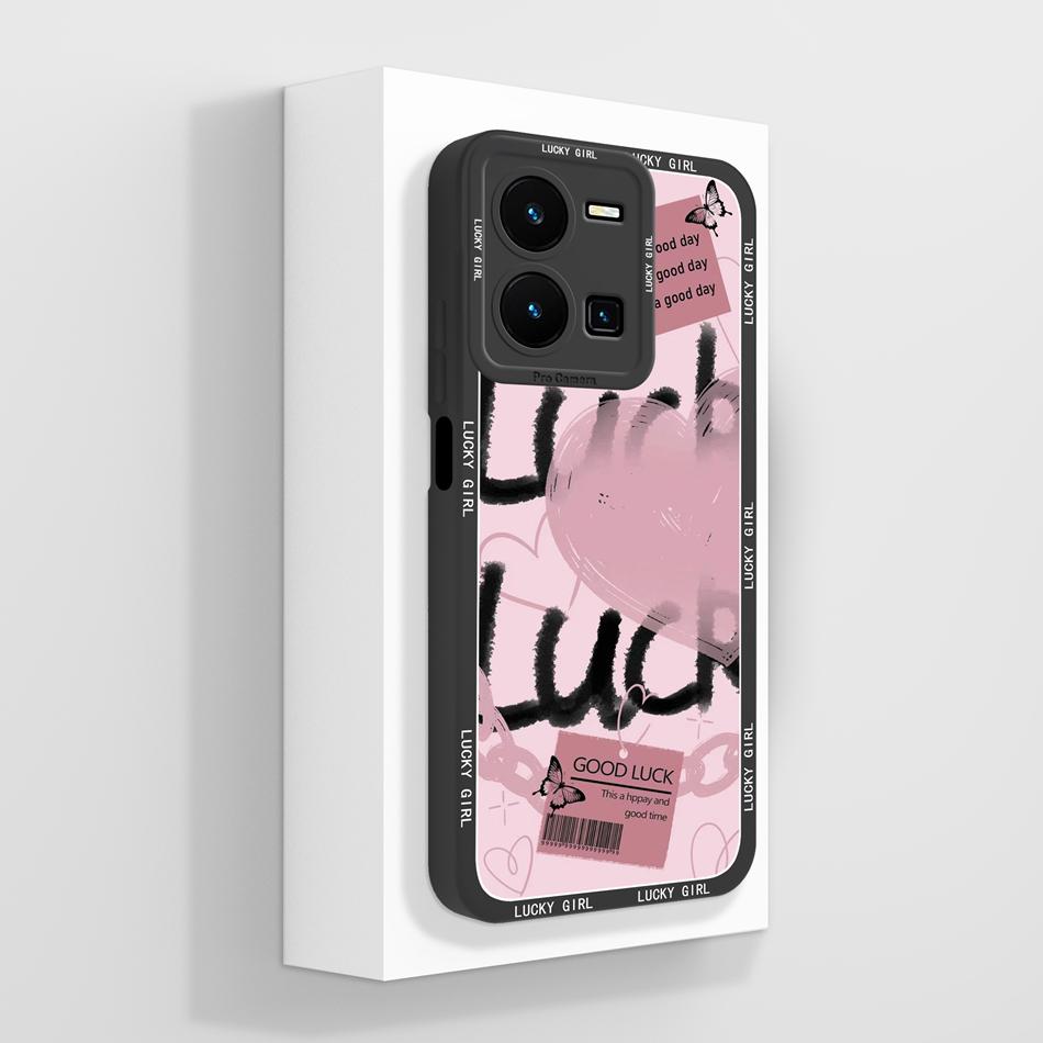 For Vivo Y35 Y35M Case Black-Butterfly Soft Liquid Silicone Back Cover For Vivo Y 35 4G 5G Funda Anti Drop Phone Protector Coque