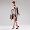 Ladies Jacquard Silver Silk Shawl Autumn and Winter Scarf Extended Thickened Cloak