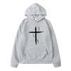 Cross Printed New в толстовки с капюшоном толстовки Harajuku мужская толстовка осень чистый хлопок одежда мода повседневная