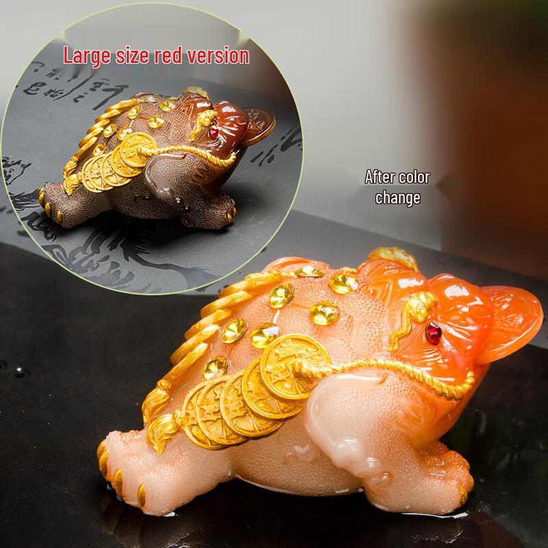 Color-Changing Golden Toad Tea Pet Ornament