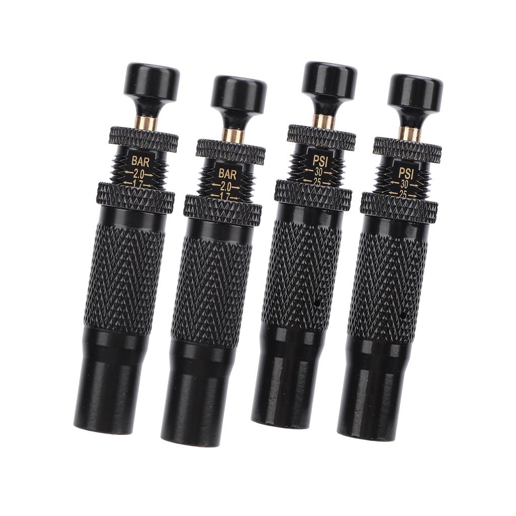 Комплект из 4 клапанов для спуска воздуха в шинах, регулируемый автоматический стопор, диапазон от 10 до 30 фунтов на кв. дюйм, навинчивающийся инструмент для спуска воздуха в шинах