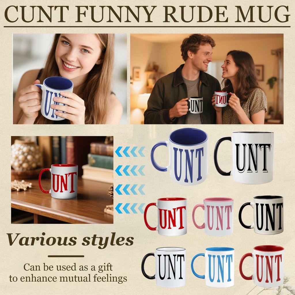 Смешная грубая кружка Керамическая кофейная кружка Чашка для воды 350 мл