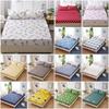 Sheet Bed Fitted Cover Without Pillowcase Floral Printed Single King Double