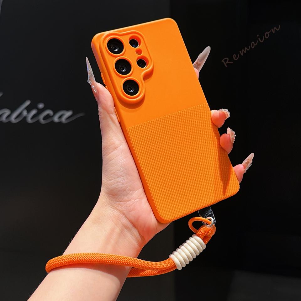 Чехол-бампер с ремешком и точками для Samsung Galaxy S26 S23 S24 S25 FE Ultra Plus A57 A17 A16 A56 A36 A55 A53 Ударопрочный защитный чехол