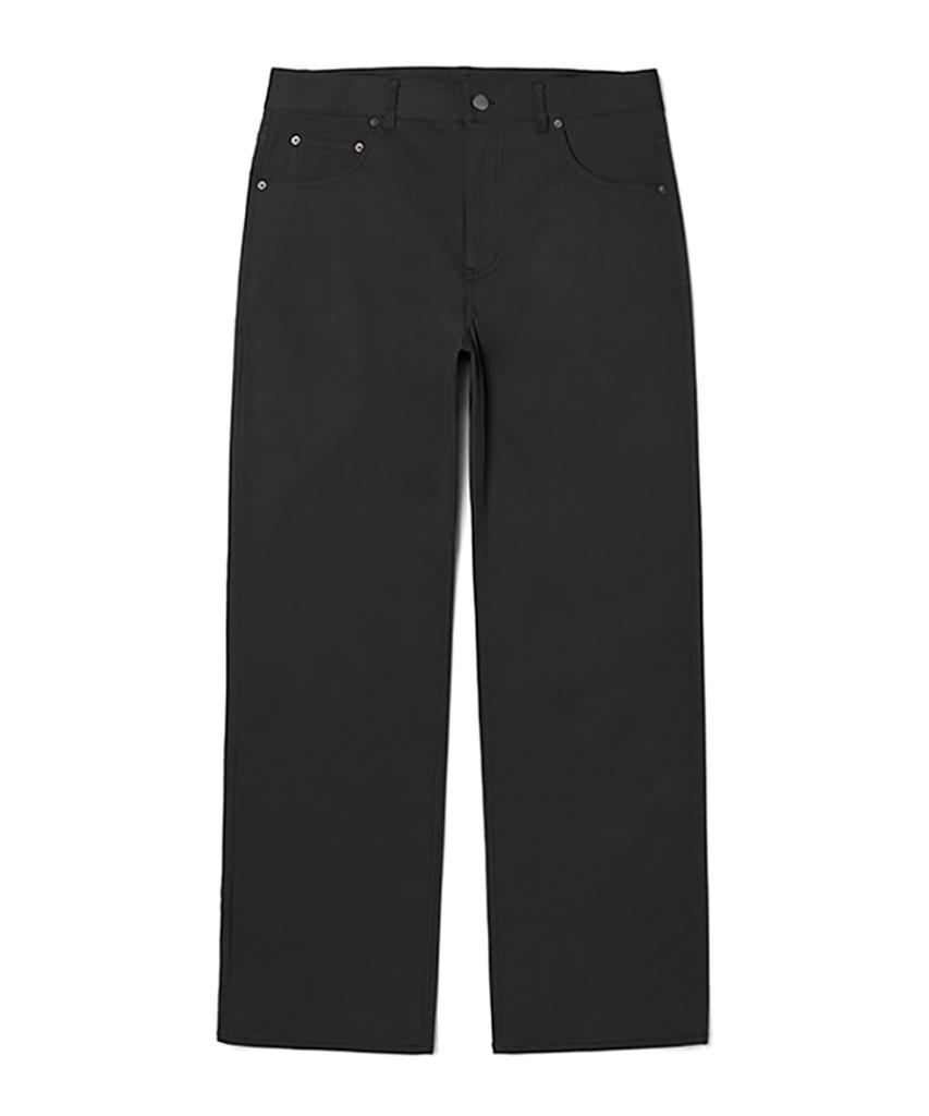 ADHOC Men'S Cotton Twill Spandex Straight Fit Pants (Black) (Ha2Lp01-39)