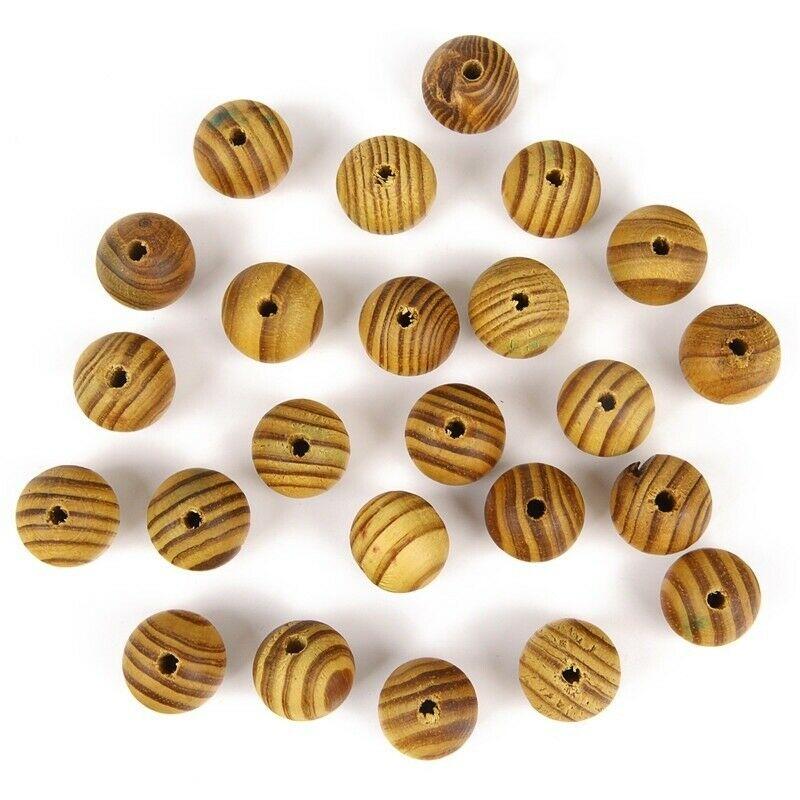200 шт./лот, 8 мм, винтажные деревянные бусины из натурального дерева с большими отверстиями, подходят для ожерелья, браслета, подвески, свободные деревянные бусины-разделители для изготовления ювелирных изделий своими руками