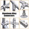 Fixed Buckle Frame Fasteners Aluminum Alloy Steel Circular Pipe Connector Steel Tube Shelf