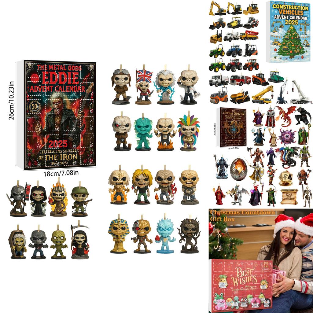 Горилла ВВС Балет Акриловое Дерево Украшение Адвент-календарь Слепая Коробка Подарок Для Праздничного Декора