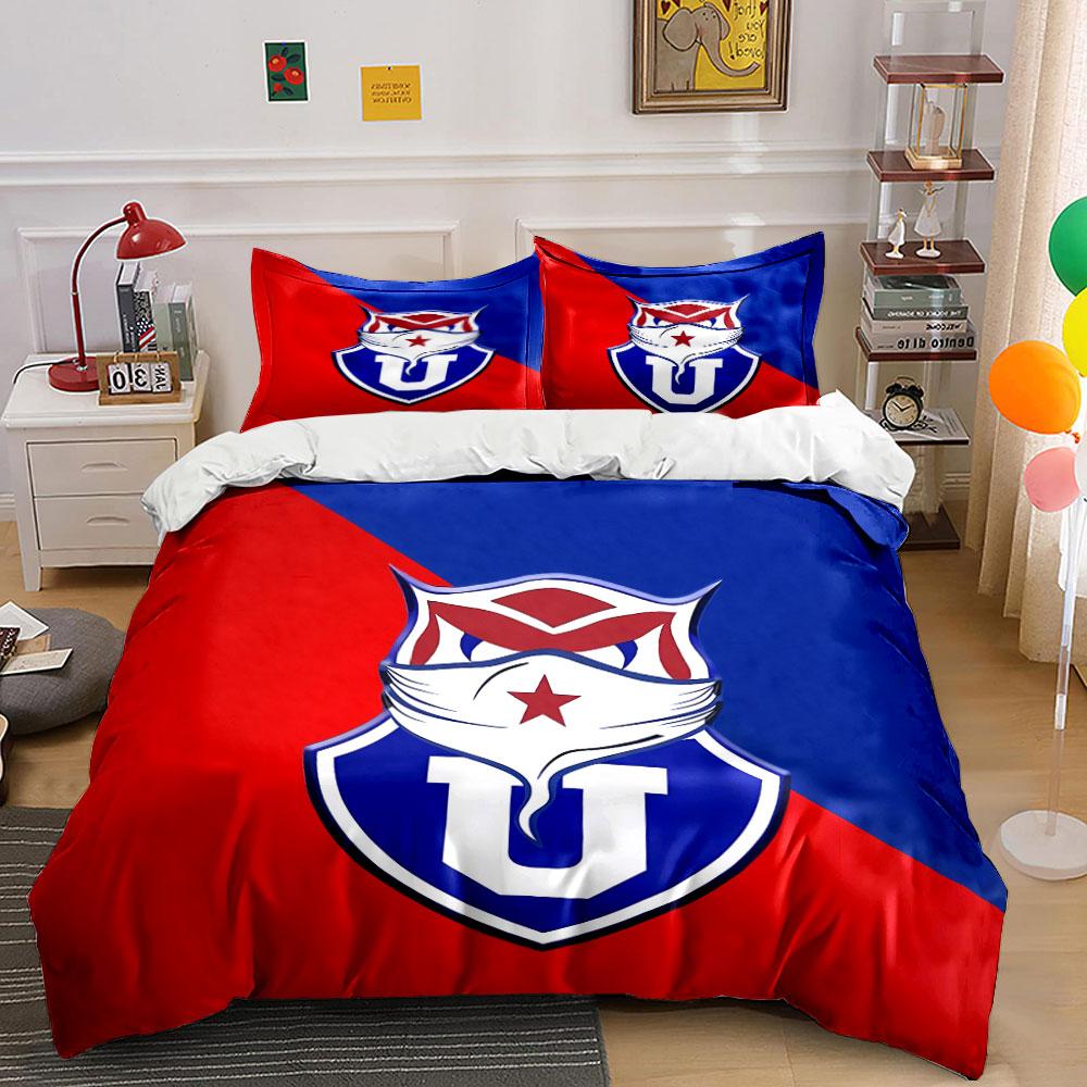 Red and Blue Shield Design Set Bedding Duvet Cover Set Duvet Cover Pillowcases (1 * Duvet Cover 2 * Pillowcases, without duvet insert)