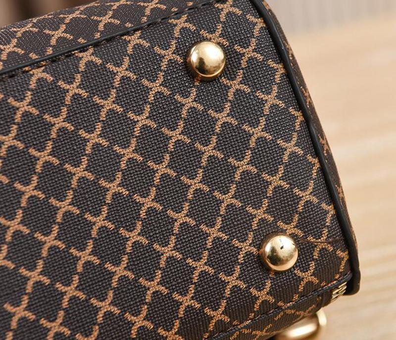 Yogodlns Новая женская сумка, роскошный дизайн, сумка через плечо с ведром и принтом, большая вместительная сумка на одно плечо