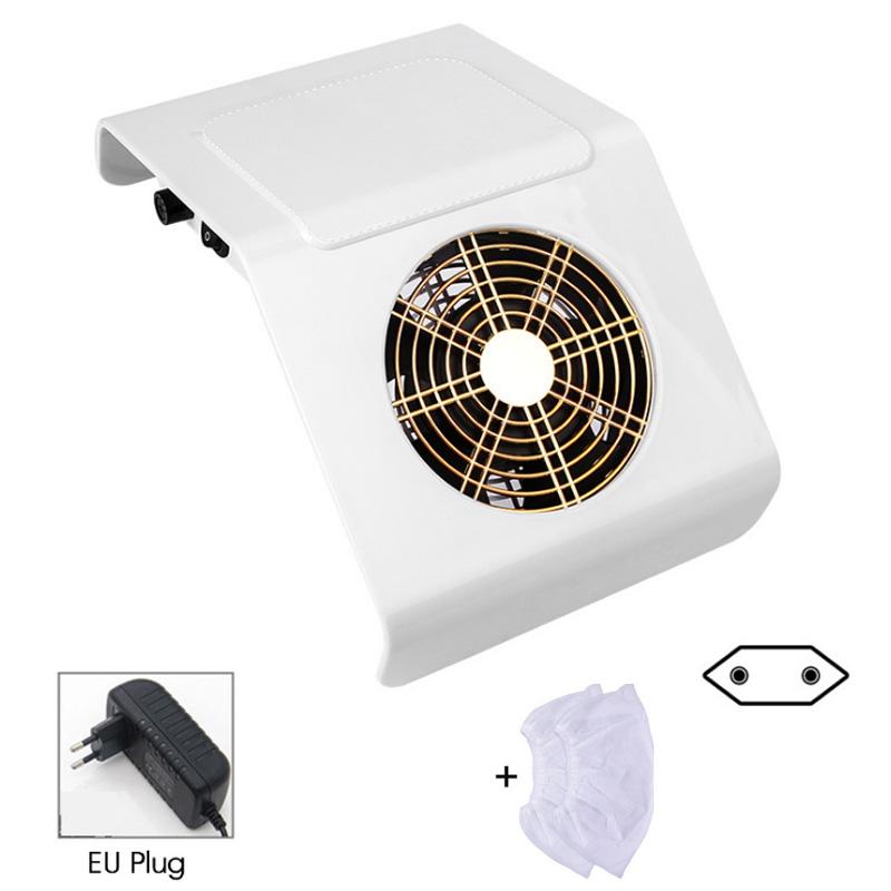 Машина для сбора пыли для ногтей, инструменты для маникюра, педикюра, сильный всасывающий инструмент для дизайна ногтей, 40 Вт, вентилятор для ногтей, пылесос для маникюра