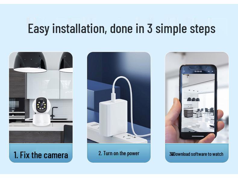 Внутренняя камера Ultra HD 5G с двумя диапазонами, с удаленным мониторингом ребенка и питомца и голосовой связью