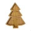 Wood Serving Tray Board Tabletop Wooden Dinner Plate Christmas Tree Food for Candy