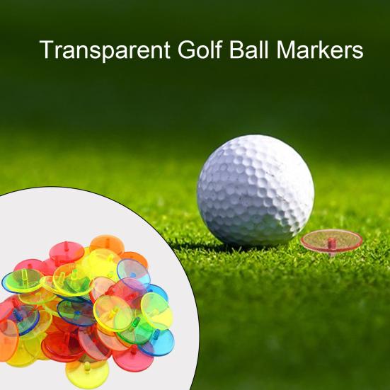 50/100/150 шт. маркер мяча для гольфа высокая видимость красочный прозрачный пластик 24 мм маркер положения мяча для гольфа аксессуары для гольфа мужчины женщины подарок игроку в гольф