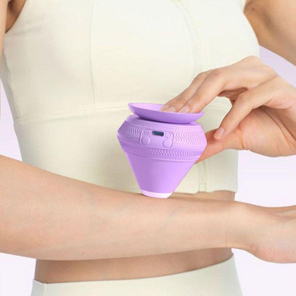 Vibrate Adsorption Type Massager Ball Electric Acupoint Massager Silicone Massage Cone  Home Use