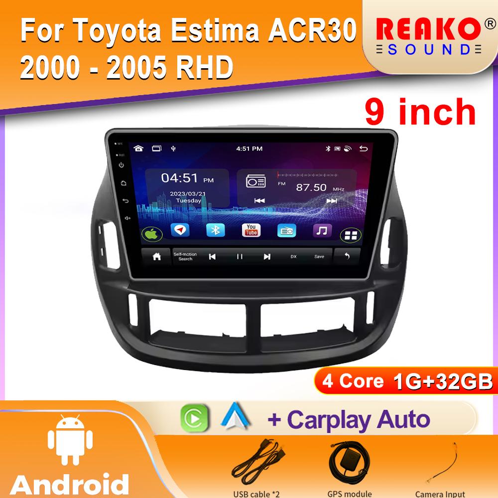 Android Car Radio для Toyota Estima ACR30 2000 - 2005 RHD Мультимедиа Bluetooth Плеер Навигация GPS 4G Carplay стерео