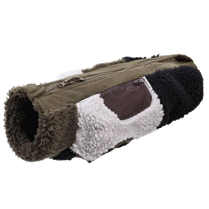Winter Dog Coat With Zipper Warm Cotton Vest Medium To Large Breeds Golden Retriever Labrador Outerwear