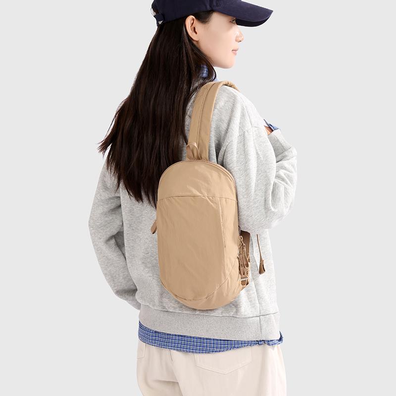 Сумка через плечо Спортивная нагрудная сумка для улицы Большой вместимости Однотонная сумка на плечо