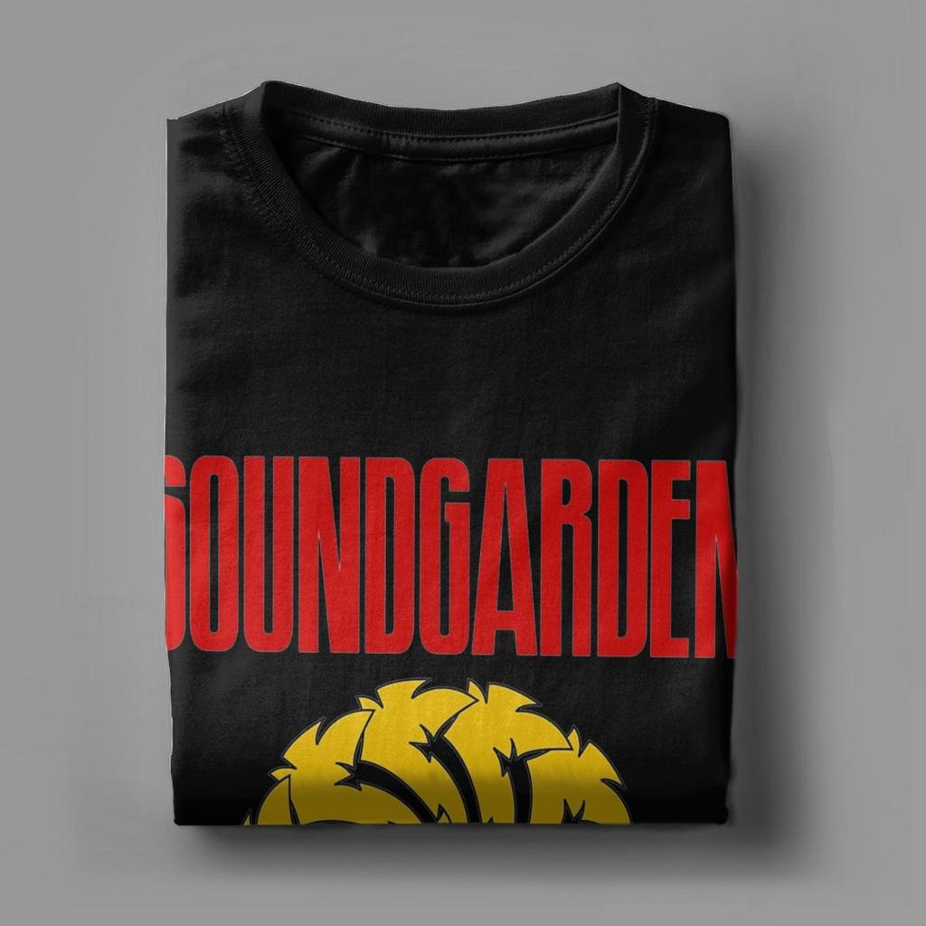 Забавная футболка Soundgarden Badmotorfinger для мужчин, круглый воротник, футболки из чистого хлопка, футболки с коротким рукавом, топы больших размеров