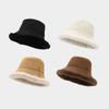 Autumn and Winter Double-sided Basin Hat Thickened Plush Warm Bucket Hat Women's Versatile Cold-proof Casual Warm Plush Hat