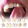 Hip Hop Single Tooth Dental Grillz Teeth Caps Punk Metal Grill Cap Cosplay Party Teeth Grillz Dental Jewelry