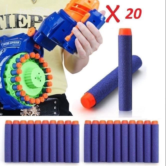 20 pc 7.2 cm fléchettes pour NERF N-Strike Elite Gun Soft Recharge de balles