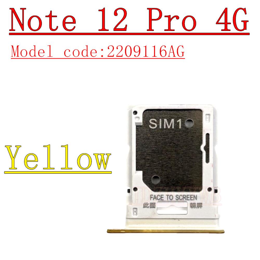 Sim Card Tray Reader For Xiaomi Redmi Note 12 Pro 4G 12Pro+ 5G Micro SD Card Holder SIM Card Slot Adapter Connector Repair Parts