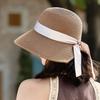 Праздничная соломенная шляпа, женская летняя шляпа от солнца, пляжная шляпа для путешествий на море, шляпа от солнца