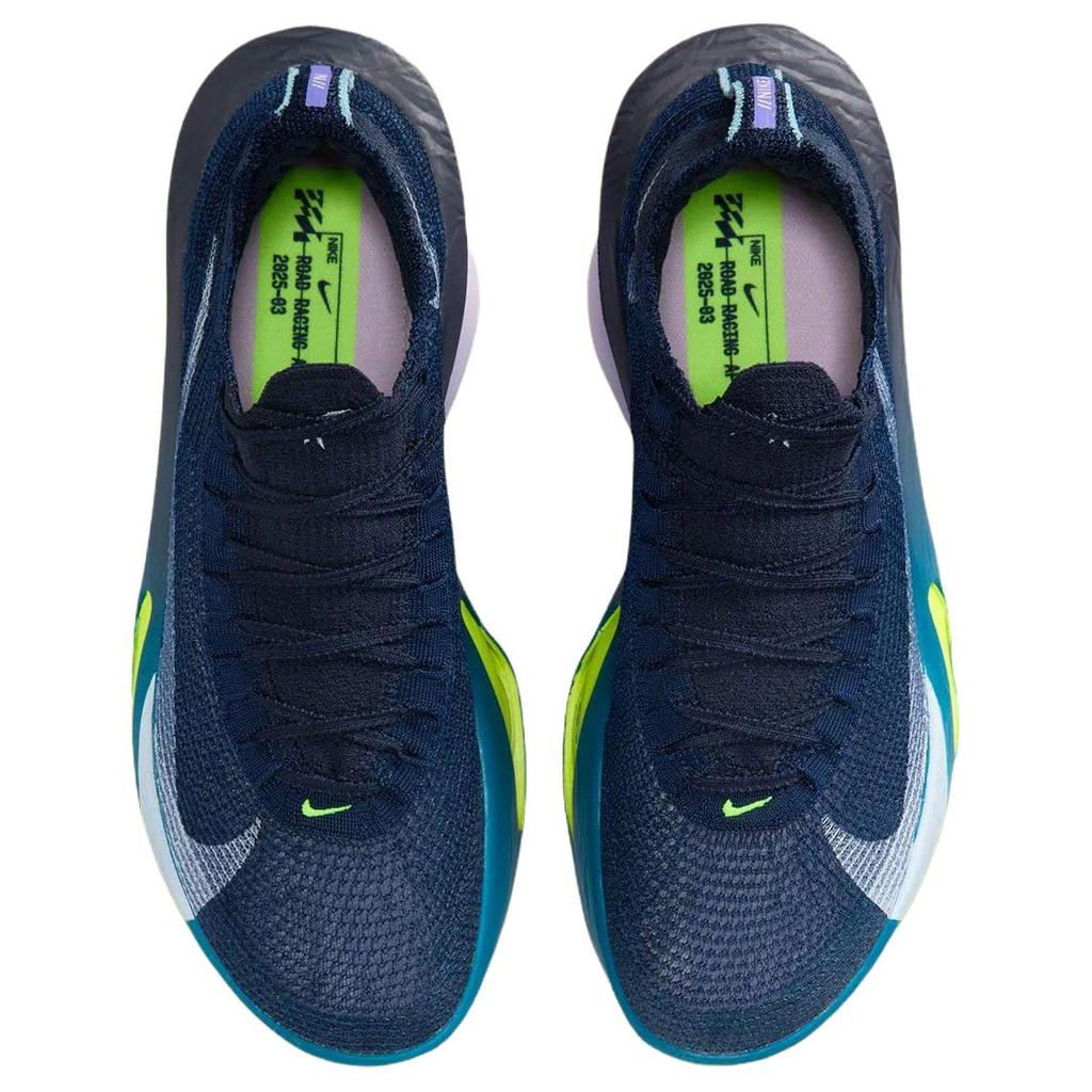 Nike Кроссовки мужские Air Zoom Alphafly NEXT% 3 Обсидиан Персиковый Виолет Голубой Кукольный Деним-Бирюзовый FD8311-401