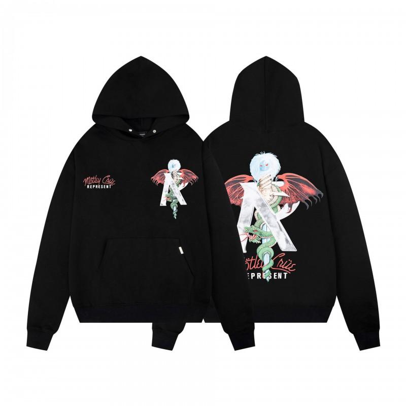 Unisex Oversized Hooded Sweatshirt With Tropical Palm Print Streetwear Cotton Fleece Pullover Winter