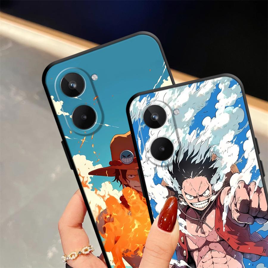 Чехол для телефона для Realme C21 C25 12 14 11 Pro C33 C35 C53 C55 P3 Ultra GT Master Neo2 C15 C12 Nazro 50 50i One Piece Луффи