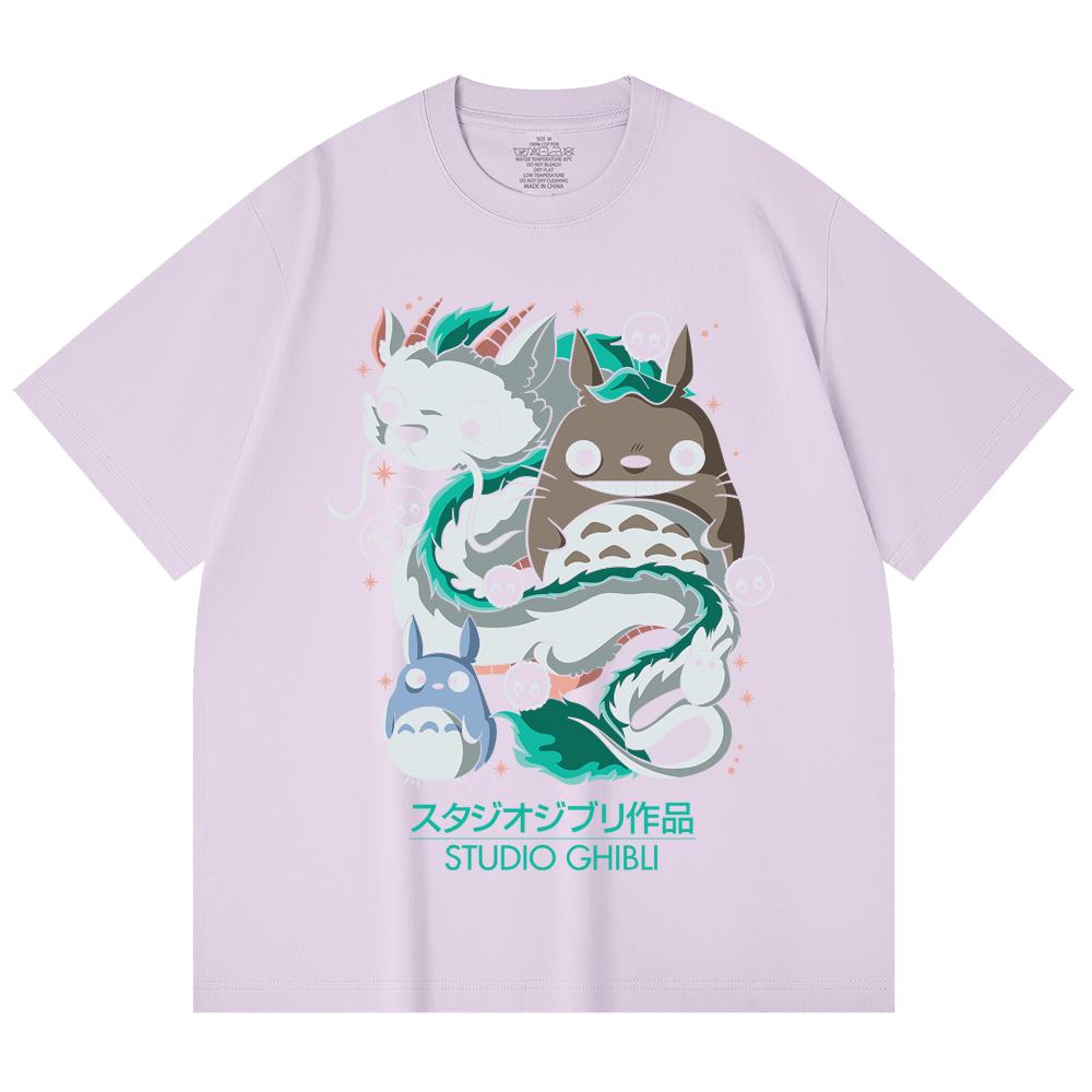 230 Gsm 100% Cotton Ghibli V7 Print Unisex Heavy Cotton T Shirt