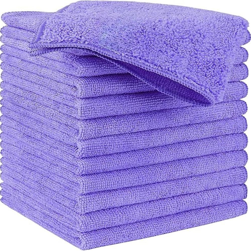 Dual-Sided Microfiber Towels for Cars Interior Detailing Towel 12 x 12 inch 500GSM Cleaning Rags for Car, Kitchen and Window