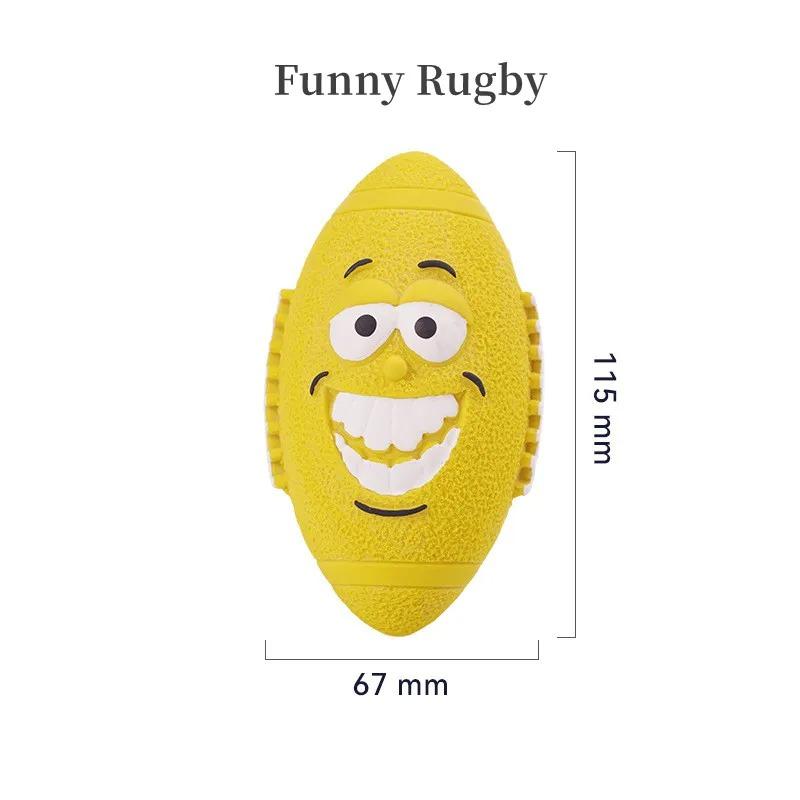 Мягкий мяч для домашних животных, пищащая игрушка для маленьких и больших собак, регби, теннис, волейбол, футбол, баскетбол, латексные игрушки для чистки зубов, обучающие игрушки