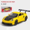 Масштаб 1/32 911 RSR Panamera, металлический литой под давлением сплав, гоночные игрушки, модель автомобиля для мальчиков, детей, подарок, автомобили, коллекция для хобби