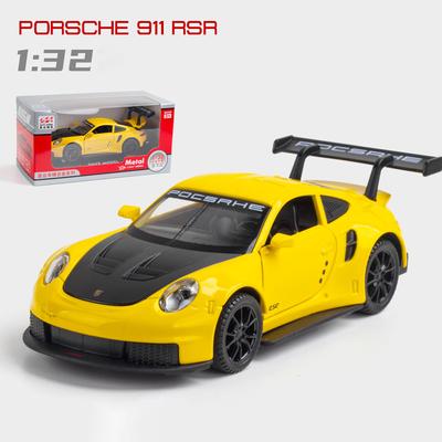 Масштаб 1/32 911 RSR Panamera, металлический литой под давлением сплав, гоночные игрушки, модель автомобиля для мальчиков, детей, подарок, автомобили, коллекция для хобби