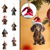 New Funny Dog Christmas Tree Decorations Dachshund Christmas Decorations KTY